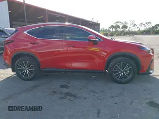 2025 Lexus NX with VIN 2T2ADCAZ8SC018984, listed as a IAAI auction lot 41641184 with 14,489 mi miles. Bid and sale history available at carsss.com. Image 14.