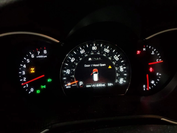 2014 Kia Sorento SX with VIN 5XYKWDA78EG477870, listed as a Copart auction lot 48253995 with 141,640 mi miles and Salvage Title. Bid and sale history available at carsss.com. Image 9.