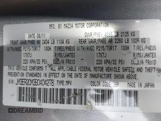 2011 Mazda CX-7 i Touring with VIN JM3ER2CM3B0404278, listed as a IAAI auction lot 42098673 with 177,269 mi miles and . Bid and sale history available at DreamBid. Image 9.