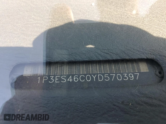 2000 Plymouth Neon Highline z VIN 1P3ES46C0YD570397, wystawiony jako Copart lot #51907655 z przebiegiem 130 681 mil mil oraz Szkoda całkowita • Salvage title. Historia ofert i sprzedaży dostępna na DreamBid. Obrazek 12.