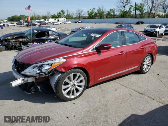 2013 Hyundai Azera z VIN KMHFH4JG8DA301102, wystawiony jako Copart lot #54299505 z przebiegiem 121 658 mil mil oraz Szkoda całkowita • Salvage title. Historia ofert i sprzedaży dostępna na DreamBid. Obrazek 1.