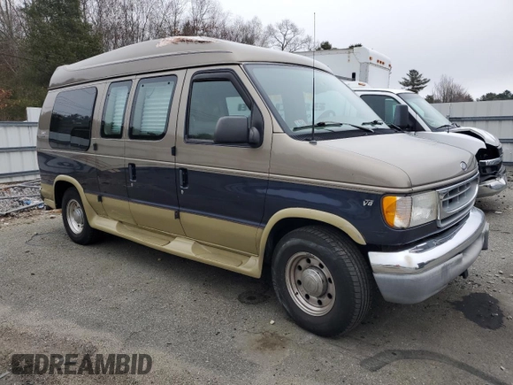 2001 Ford Econoline Cargo Recreational with VIN 1FDPE24L51HB59174, listed as a Copart auction lot 84857404 with 129,690 mi miles and Salvage Title. Bid and sale history available at DreamBid. Image 4.