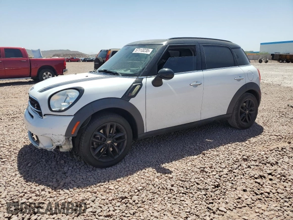 2016 MINI Countryman S with VIN WMWZC3C58GWT09694, listed as a Copart auction lot 57113235 with 126,082 mi miles and Salvage title. Bid and sale history available at DreamBid. Image 1.