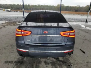 2014 Kia Cadenza Premium with VIN KNALN4D77E5140762, listed as a Copart auction lot 83987224 with 112,493 mi miles and Salvage Title. Bid and sale history available at carsss.com. Image 6.