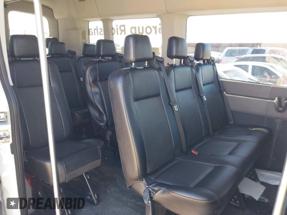 2024 Ford Transit Passenger XL with VIN 1FBAX2C89PKB52360, listed as a IAAI auction lot 41381594 with 43,067 mi miles and . Bid and sale history available at DreamBid. Image 8.