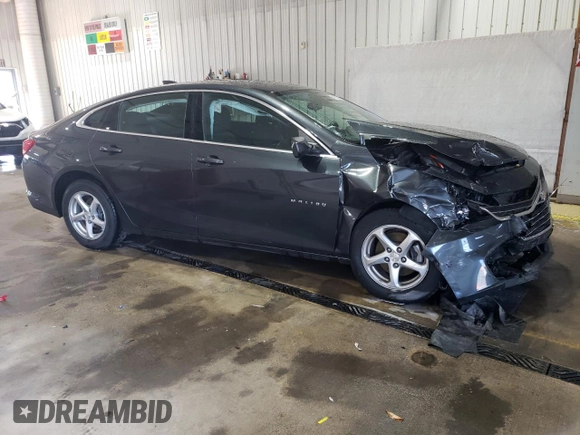 2017 Chevrolet Malibu LS with VIN 1G1ZB5STXHF164279, listed as a Copart auction lot 54515415 with 45,858 mi miles and Salvage Title. Bid and sale history available at DreamBid. Image 4.