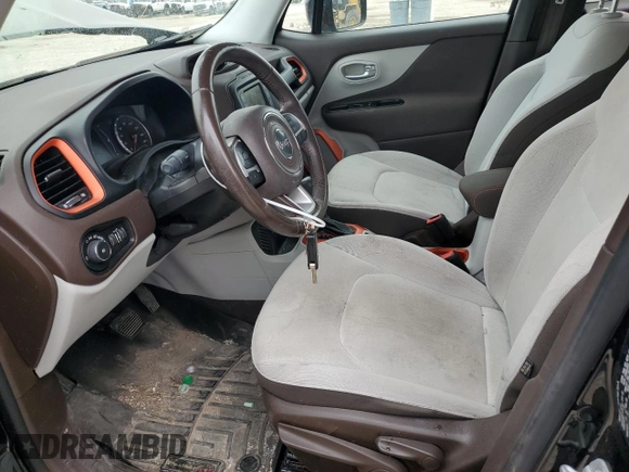 2015 Jeep Renegade Latitude with VIN ZACCJABT0FPB66817, listed as a Copart auction lot 53532285 with 69,102 mi miles and Salvage Title. Bid and sale history available at DreamBid. Image 7.