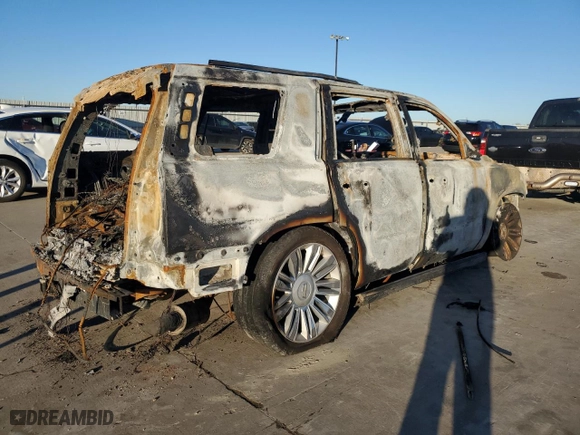 2017 Cadillac Escalade Platinum with VIN 1GYS4DKJ3HR292948, listed as a Copart auction lot 86709264 with 0 mi miles and Non Repairable. Bid and sale history available at carsss.com. Image 3.