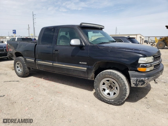1999 Chevrolet Silverado 1500 LT with VIN 2GCEK19T7X1266102, listed as a Copart auction lot 48322005 with 321,445 mi miles and Salvage Title. Bid and sale history available at carsss.com. Image 4.