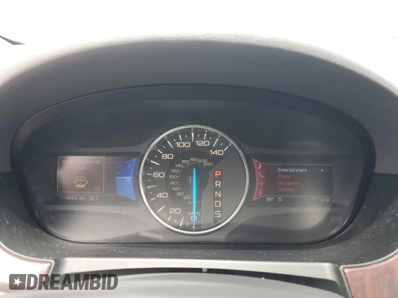 2013 Ford Edge Limited with VIN 2FMDK3KC5DBB47712, listed as a Copart auction lot 54022025 with 114,643 mi miles and Salvage Title. Bid and sale history available at carsss.com. Image 9.