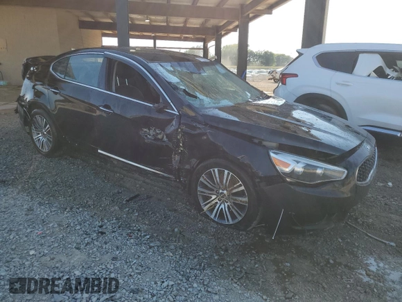 2014 Kia Cadenza Premium with VIN KNALN4D75E5163201, listed as a Copart auction lot 61553824 with 133,490 mi miles and Salvage Title. Bid and sale history available at carsss.com. Image 4.
