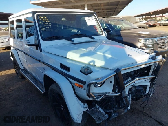 2017 Mercedes-Benz G 550 with VIN WDCYC3KF5HX280749, listed as a IAAI auction lot 41605315 with 75,967 mi miles and . Bid and sale history available at DreamBid. Image 1.