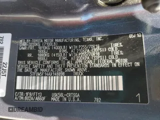 2010 Toyota Tundra with VIN 5TFUW5F14AX148898, listed as a Copart auction lot 63316765 with 79,983 mi miles and Salvage title. Bid and sale history available at DreamBid. Image 13.