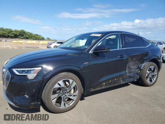 2021 Audi e-tron Sportback Prestige with VIN WA13ABGE4MB011482, listed as a Copart auction lot 62569254 with 20,377 mi miles and Clean title. Bid and sale history available at DreamBid. Image 1.