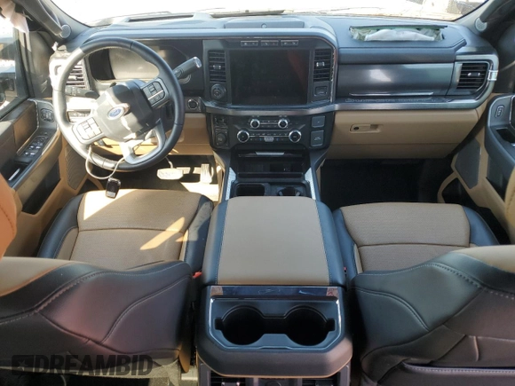 2024 Ford F-350 XL with VIN 1FT8W3BTXREE32301, listed as a Copart auction lot 52863145 with 3,268 mi miles and Salvage Title. Bid and sale history available at DreamBid. Image 8.