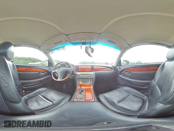 2002 Lexus SC 430 with VIN JTHFN48Y420018791, listed as a Copart auction lot 61790145 with 130,872 mi miles and Salvage title. Bid and sale history available at DreamBid. Image 14.