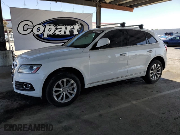 2016 Audi Q5 Premium with VIN WA1C2AFP5GA075146, listed as a Copart auction lot 55075805 with 67,622 mi miles and Salvage title. Bid and sale history available at DreamBid. Image 1.