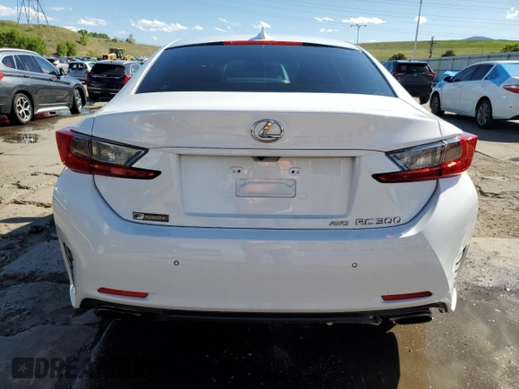 2016 Lexus RC 300 F Sport with VIN JTHSM5BC5G5000198, listed as a Copart auction lot 57886845 with 86,063 mi miles and Salvage title. Bid and sale history available at DreamBid. Image 6.