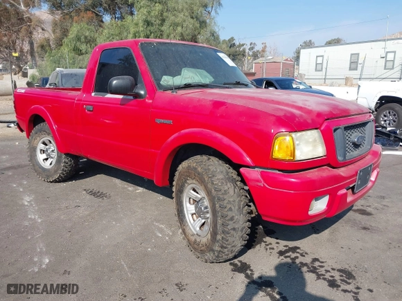 2005 Ford Ranger XL with VIN 1FTYR10U15PA96592, listed as a IAAI auction lot 41369442 with 153,181 mi miles. Bid and sale history available at carsss.com. Image 1.