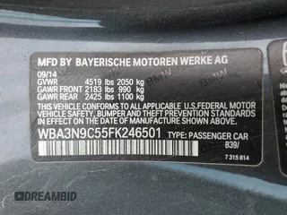 2015 BMW 4 Series 428i xDrive z VIN WBA3N9C55FK246501, wystawiony jako Copart lot #50233985 z przebiegiem 139 234 mil mil oraz Czysty tytuł • Clean title. Historia ofert i sprzedaży dostępna na DreamBid. Obrazek 12.
