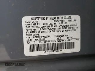 2023 Nissan ARIYA Platinum+ z VIN JN1DF0CD0PM700766, wystawiony jako Copart lot #60526874 z przebiegiem 9 078 mil mil oraz Szkoda całkowita • Salvage title. Historia ofert i sprzedaży dostępna na DreamBid. Obrazek 14.