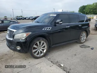 2013 Infiniti QX56 z VIN JN8AZ2NE8D9041296, wystawiony jako Copart lot #57663225 z przebiegiem 236 137 mil mil oraz Szkoda całkowita • Salvage title. Historia ofert i sprzedaży dostępna na DreamBid. Obrazek 1.