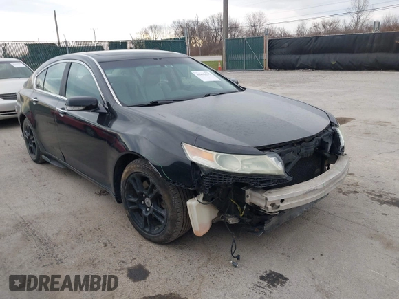 2010 Acura TL Tech with VIN 19UUA8F57AA002874, listed as a IAAI auction lot 41898535 with 185,566 mi miles. Bid and sale history available at carsss.com. Image 1.