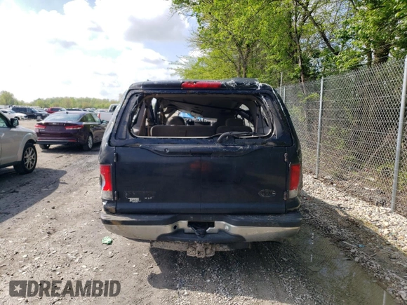 2000 Ford Excursion XLT z VIN 1FMNU41S8YEC60691, wystawiony jako Copart lot #55406265 z przebiegiem Nie podano mil oraz Szkoda całkowita • Salvage title. Historia ofert i sprzedaży dostępna na DreamBid. Obrazek 6.