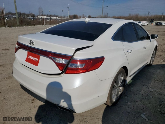 2016 Hyundai Azera with VIN KMHFG4JG3GA507628, listed as a Copart auction lot 50643975 with 108,458 mi miles and Salvage Title. Bid and sale history available at carsss.com. Image 3.