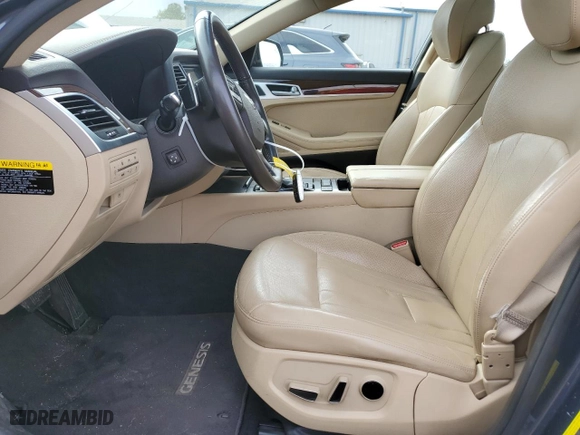 2017 Genesis G80 3.8L with VIN KMHGN4JEXHU170481, listed as a Copart auction lot 38900224 with 71,639 mi miles. Bid and sale history available at carsss.com. Image 7.