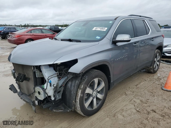 2021 Chevrolet Traverse LT Leather with VIN 1GNERHKW2MJ163235, listed as a Copart auction lot 44774865 with 72,039 mi miles and Salvage Title. Bid and sale history available at carsss.com. Image 1.