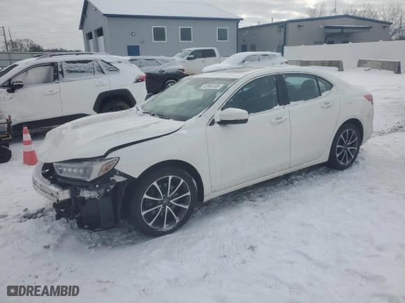 2020 Acura TLX with VIN 19UUB3F38LA001329, listed as a Copart auction lot 42044105 with 41,300 mi miles and Salvage Title. Bid and sale history available at carsss.com. Image 1.