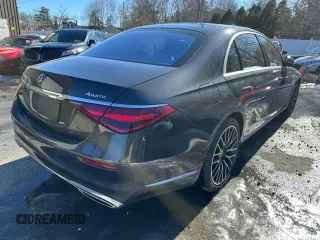 2022 Mercedes-Benz S-Class S 500 with VIN W1K6G6DB9NA088879, listed as a Copart auction lot 46781925 with 49,053 mi miles and Clean Title. Bid and sale history available at carsss.com. Image 4.