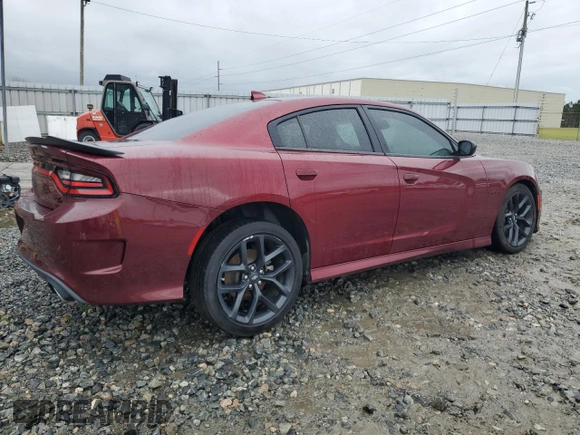 2022 Dodge Charger R/T with VIN 2C3CDXCT5NH138592, listed as a Copart auction lot 50185865 with 48,754 mi miles and Clean Title. Bid and sale history available at carsss.com. Image 3.
