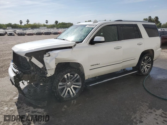 2017 GMC Yukon Denali with VIN 1GKS2CKJ3HR265680, listed as a Copart auction lot 53860035 with 200,749 mi miles and Salvage Title. Bid and sale history available at carsss.com. Image 1.