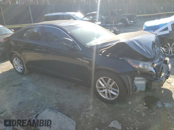 2011 Kia Optima LX with VIN KNAGM4A74B5074854, listed as a Copart auction lot 49047415 with 186,404 mi miles and Salvage Title. Bid and sale history available at carsss.com. Image 4.