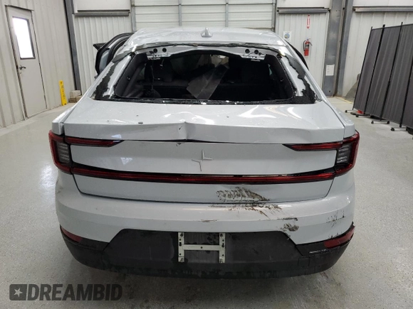 2023 Polestar 2 with VIN YSMED3KA9PL149215, listed as a Copart auction lot 80051514 with 0 mi miles and Non Repairable. Bid and sale history available at carsss.com. Image 6.