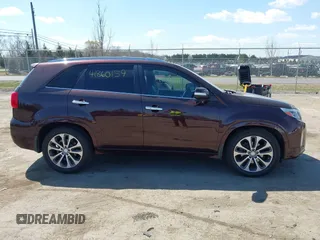 2014 Kia Sorento SX with VIN 5XYKW4A73EG458059, listed as a IAAI auction lot 41860159 with 140,644 mi miles. Bid and sale history available at carsss.com. Image 14.
