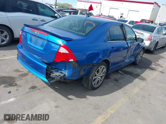 2012 Ford Fusion SE with VIN 3FAHP0HA5CR285932, listed as a IAAI auction lot 42055120 with Not Provided miles and . Bid and sale history available at DreamBid. Image 4.
