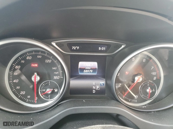 2018 Mercedes-Benz CLA with VIN WDDSJ4GB3JN610196, listed as a Copart auction lot 50212055 with 58,979 mi miles and Salvage Title. Bid and sale history available at carsss.com. Image 9.