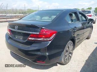 2015 Honda Civic Sedan EX-L with VIN 2HGFB2F93FH502464, listed as a IAAI auction lot 41956027 with 210,489 mi miles. Bid and sale history available at carsss.com. Image 4.