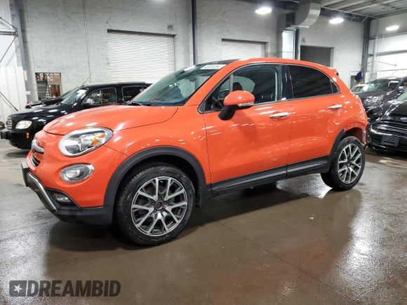 2017 FIAT 500X Trekking с VIN ZFBCFYCB5HP551361, выставлен на аукционе Copart как лот 48934594 с пробегом 97 062 миль миль и Списание • Salvage title. История ставок и продаж доступна на DreamBid. Изображение 1.
