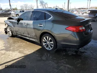 2013 Infiniti M with VIN JN1BY1APXDM510926, listed as a Copart auction lot 51700125 with 111,045 mi miles and Salvage title. Bid and sale history available at DreamBid. Image 2.