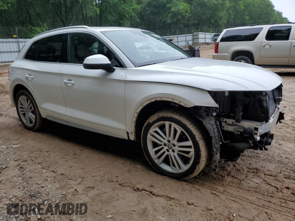 2018 Audi Q5 Premium Plus with VIN WA1BNAFY9J2098068, listed as a Copart auction lot 56207175 with 89,418 mi miles and Salvage title. Bid and sale history available at DreamBid. Image 4.