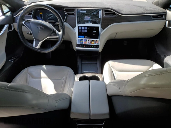 2016 Tesla Model S 70 with VIN 5YJSA1E14GF122451, listed as a Copart auction lot 50576575 with 65,441 mi miles and Salvage Title. Bid and sale history available at DreamBid. Image 8.