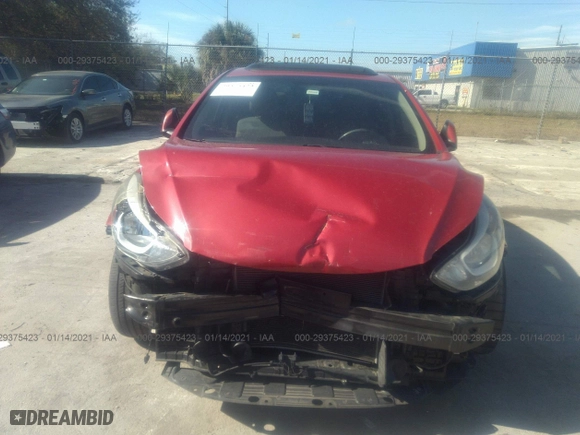 2016 Hyundai Elantra SE with VIN KMHDH4AE6GU558493, listed as a IAAI auction lot 29375423 with 89,842 mi miles. Bid and sale history available at carsss.com. Image 6.