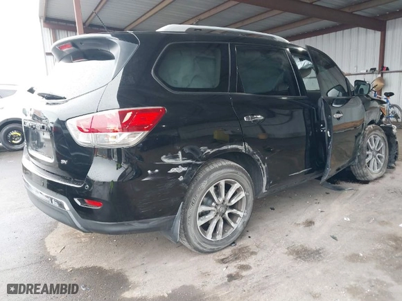 2014 Nissan Pathfinder S with VIN 5N1AR2MNXEC681281, listed as a IAAI auction lot 41462343 with 192,852 mi miles. Bid and sale history available at carsss.com. Image 4.