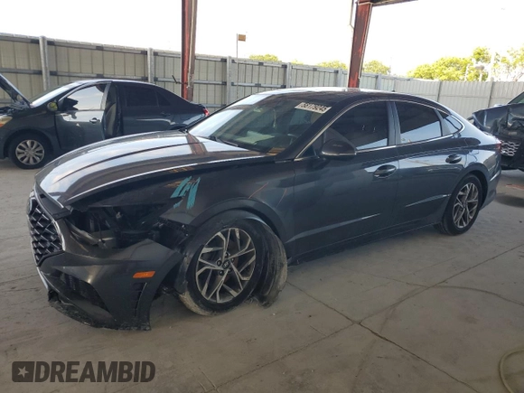 2020 Hyundai Sonata SEL z VIN 5NPEF4JA8LH006462, wystawiony jako Copart lot #58179245 z przebiegiem 49 975 mil mil oraz Szkoda całkowita • Salvage title. Historia ofert i sprzedaży dostępna na DreamBid. Obrazek 1.