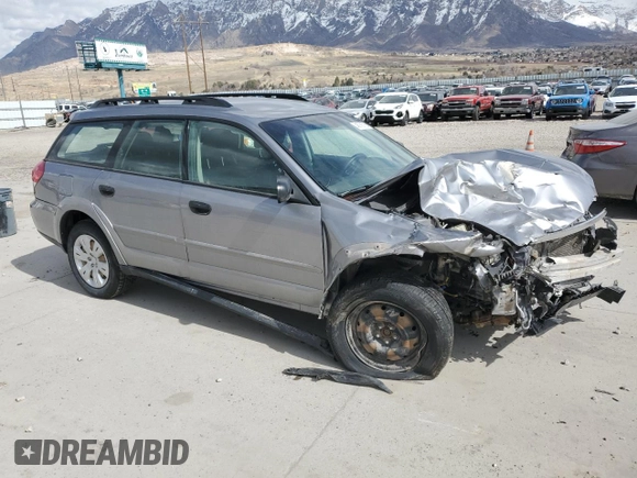 2008 Subaru Outback z VIN 4S4BP60C387366101, wystawiony jako Copart lot #48756785 z przebiegiem 137 801 mil mil oraz Szkoda całkowita • Salvage title. Historia ofert i sprzedaży dostępna na DreamBid. Obrazek 4.