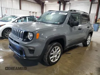 2020 Jeep Renegade Sport z VIN ZACNJBAB7LPL94803, wystawiony jako Copart lot #49058345 z przebiegiem 82 828 mil mil oraz Szkoda całkowita • Salvage title. Historia ofert i sprzedaży dostępna na DreamBid. Obrazek 1.